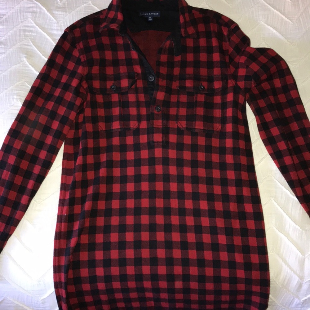 Ralph Lauren Flannel Tunic Dress